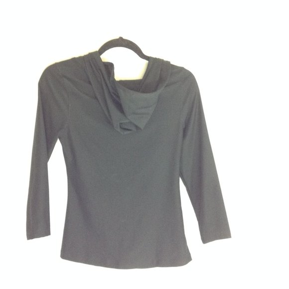 Vogi Black Jacket with lime green trim and hood - Picture 2 of 4